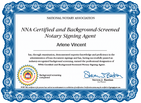 NSA Certificate